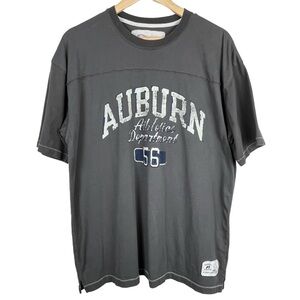 Auburn University Tigers Grey Russell Athletic 100% Cotton T-shirt Size XL